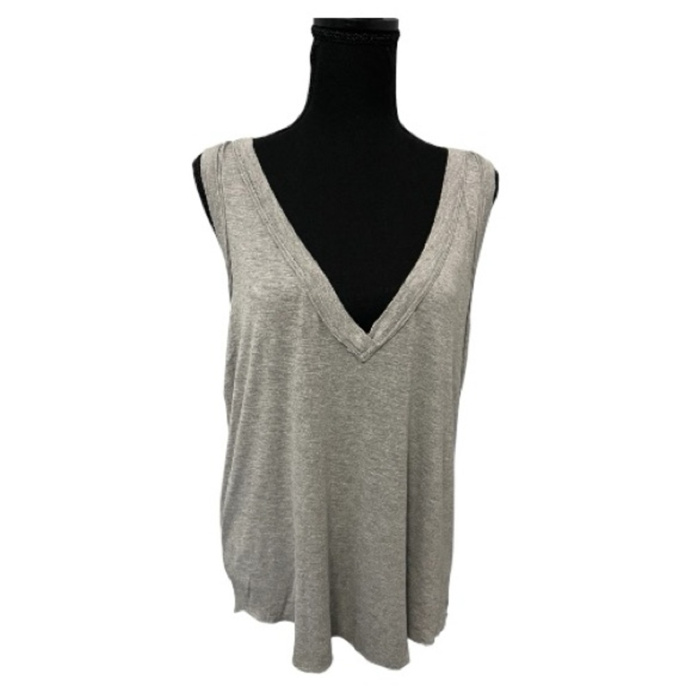 We The Free l Light Gray V-Neck Tank Top l Size L